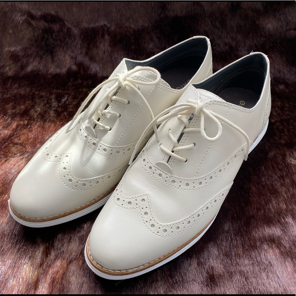 Womens Cole Haan OriginalGrand size 8.5 Cream Leather EUC